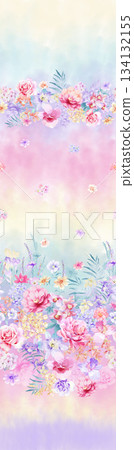 Assorted floral geometric and heart pattern panel designs in soft pastel colors Assorted floral geometric and heart pattern panel designs in soft pastel colors 134132155