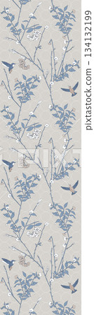 Assorted floral geometric and heart pattern panel designs in soft pastel colors Assorted floral geometric and heart pattern panel designs in soft pastel colors 134132199
