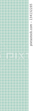 Assorted floral geometric and heart pattern panel designs in soft pastel colors 134132285