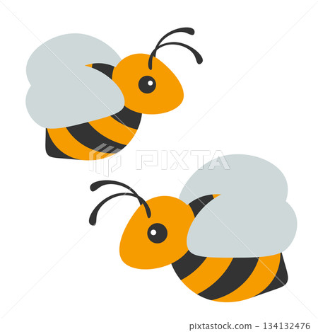 Simple bee illustration 134132476