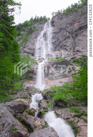 Rothbach Waterfall near Konigssee lake in Berchtesgaden National Park, Germany Rothbach Waterfall near Konigssee lake in Berchtesgaden National Park, Germany 134132628