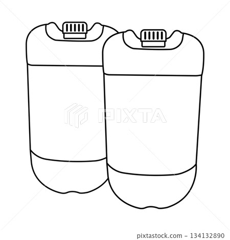 plastic jerry cans design 134132890