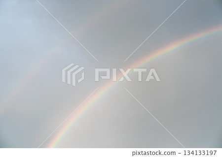 Rainbow-colored hopes in the twilight sky Rainbow-colored hopes in the twilight sky 134133197