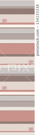 Assorted floral geometric and heart pattern panel designs in soft pastel colors 134133338