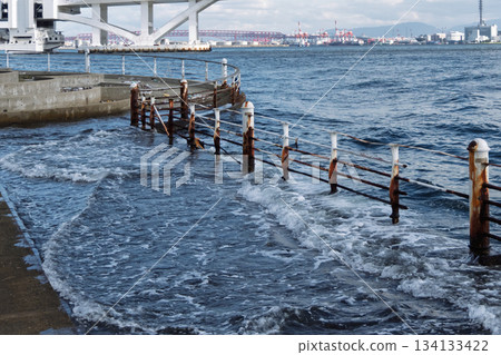 Submergence of the Osaka Bay Promenade - Record of Land Subsidence and Sea Level Rise 2 134133422
