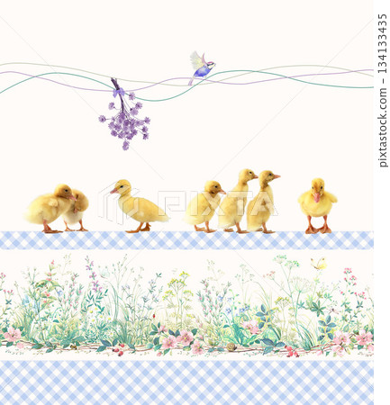 Assorted floral geometric and heart pattern panel designs in soft pastel colors Assorted floral geometric and heart pattern panel designs in soft pastel colors 134133435