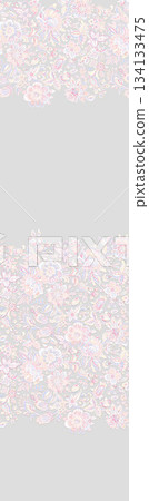 Assorted floral geometric and heart pattern panel designs in soft pastel colors Assorted floral geometric and heart pattern panel designs in soft pastel colors 134133475
