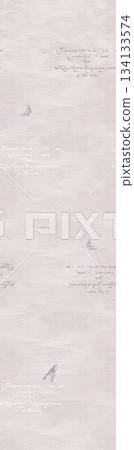 Assorted floral geometric and heart pattern panel designs in soft pastel colors 134133574