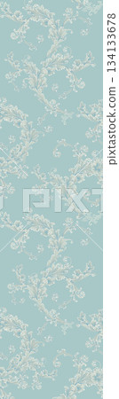 Assorted floral geometric and heart pattern panel designs in soft pastel colors Assorted floral geometric and heart pattern panel designs in soft pastel colors 134133678
