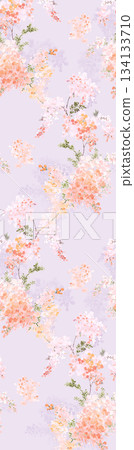 Assorted floral geometric and heart pattern panel designs in soft pastel colors Assorted floral geometric and heart pattern panel designs in soft pastel colors 134133710