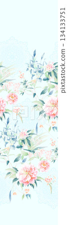 Assorted floral geometric and heart pattern panel designs in soft pastel colors Assorted floral geometric and heart pattern panel designs in soft pastel colors 134133751