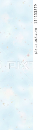 Assorted floral geometric and heart pattern panel designs in soft pastel colors 134133879