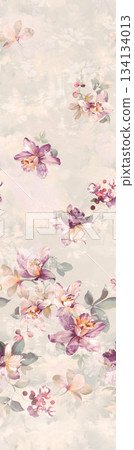 Assorted floral geometric and heart pattern panel designs in soft pastel colors Assorted floral geometric and heart pattern panel designs in soft pastel colors 134134013