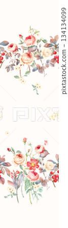 Assorted floral geometric and heart pattern panel designs in soft pastel colors Assorted floral geometric and heart pattern panel designs in soft pastel colors 134134099