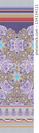 Assorted floral geometric and heart pattern panel designs in soft pastel colors Assorted floral geometric and heart pattern panel designs in soft pastel colors 134134111