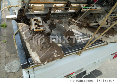 水稻插秧機 軌跡 農業 134134307