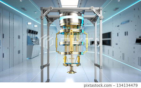 Quantum computer machine in laboratory Quantum computer machine in laboratory 134134479