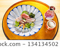 Sashimi platter 134134502