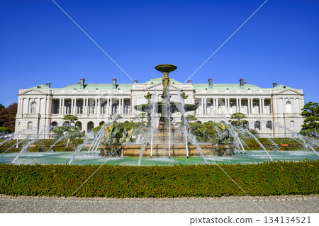 東京賓館（赤坂宮賓館）主園景色，日本唯一一座新巴洛克風格的宮殿建築 134134521
