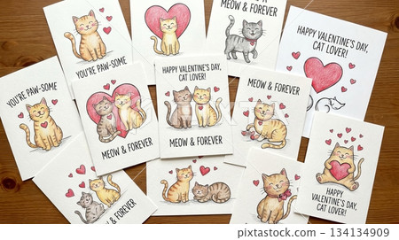 Valentine Postcard Set Valentine Postcard Set 134134909