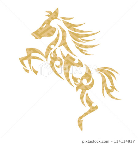 Horse tribal design illustration Horse tribal design illustration 134134937
