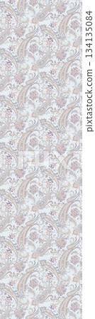 Assorted floral geometric and heart pattern panel designs in soft pastel colors Assorted floral geometric and heart pattern panel designs in soft pastel colors 134135084