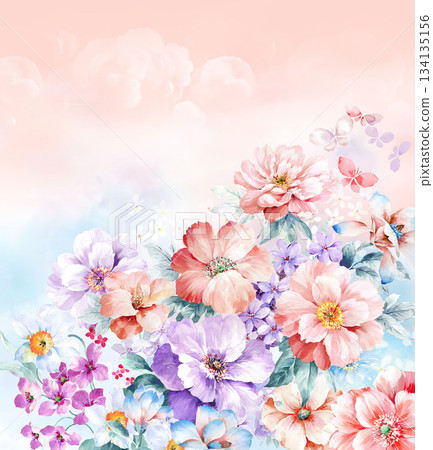 Assorted floral geometric and heart pattern panel designs in soft pastel colors Assorted floral geometric and heart pattern panel designs in soft pastel colors 134135156