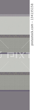 Assorted floral geometric and heart pattern panel designs in soft pastel colors 134135158