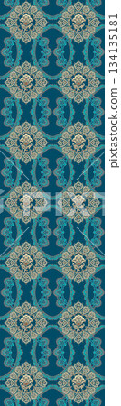 Assorted floral geometric and heart pattern panel designs in soft pastel colors Assorted floral geometric and heart pattern panel designs in soft pastel colors 134135181