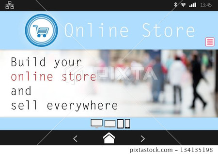Screen of an online store Screen of an online store 134135198