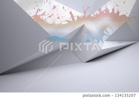 Splash showing desert landscape 134135207