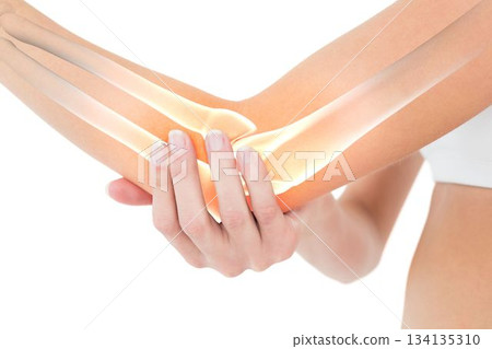 Highlighted bones of woman Highlighted bones of woman 134135310