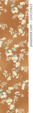 Assorted floral geometric and heart pattern panel designs in soft pastel colors Assorted floral geometric and heart pattern panel designs in soft pastel colors 134135623