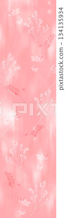 Assorted floral geometric and heart pattern panel designs in soft pastel colors 134135934