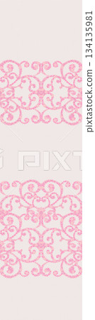 Assorted floral geometric and heart pattern panel designs in soft pastel colors Assorted floral geometric and heart pattern panel designs in soft pastel colors 134135981