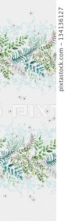 Assorted floral geometric and heart pattern panel designs in soft pastel colors 134136127