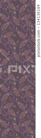 Assorted floral geometric and heart pattern panel designs in soft pastel colors Assorted floral geometric and heart pattern panel designs in soft pastel colors 134136184