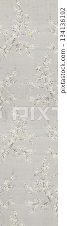 Assorted floral geometric and heart pattern panel designs in soft pastel colors Assorted floral geometric and heart pattern panel designs in soft pastel colors 134136192