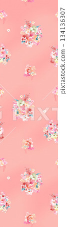 Assorted floral geometric and heart pattern panel designs in soft pastel colors Assorted floral geometric and heart pattern panel designs in soft pastel colors 134136307