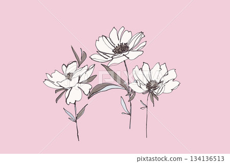 Assorted floral geometric and heart pattern panel designs in soft pastel colors 134136513