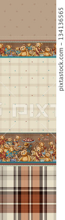Assorted floral geometric and heart pattern panel designs in soft pastel colors Assorted floral geometric and heart pattern panel designs in soft pastel colors 134136565