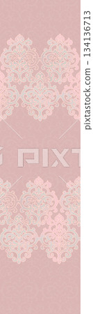 Assorted floral geometric and heart pattern panel designs in soft pastel colors Assorted floral geometric and heart pattern panel designs in soft pastel colors 134136713