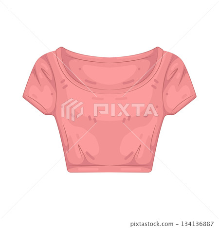 Illustration of crop top  134136887