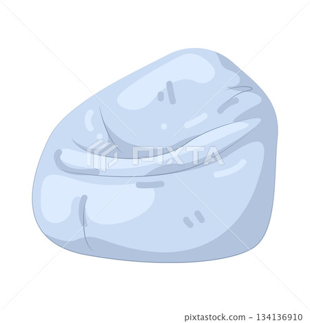 Illustration of bean bag Illustration of bean bag 134136910