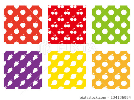 各種水果的無縫圖案 134136994