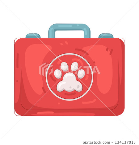 Illustration of Veterinary first aid kit 134137013