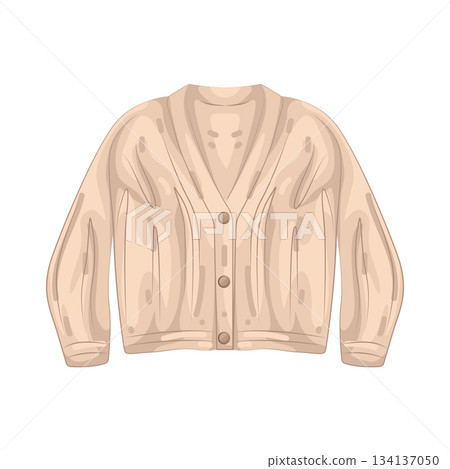 Illustration of cardigan Illustration of cardigan 134137050