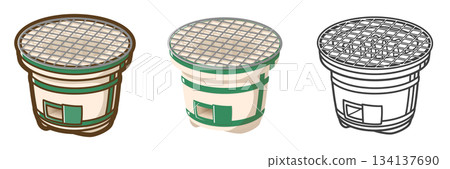 Charcoal grill (with net) Charcoal grill (with net) 134137690