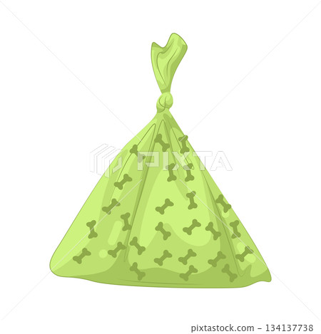 Illustration of pet poop bag Illustration of pet poop bag 134137738