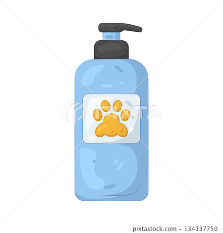Illustration of pet shampoo Illustration of pet shampoo 134137750